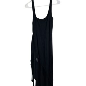 Aritzia Wilfred Saturn Drapey Midi Dress Stretch Goodlux